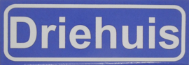 Koelkastmagneet plaatsnaambord Driehuis