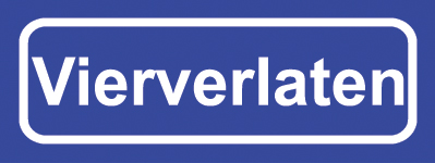 Koelkastmagneet plaatsnaambord Vierverlaten