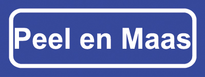 Koelkastmagneet plaatsnaambord Peel en Maas