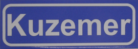 Koelkastmagneet plaatsnaambord Kuzemer