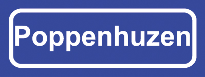 Koelkastmagneet plaatsnaambord Poppenhuzen