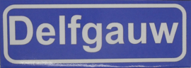 Koelkastmagneet plaatsnaambord Delfgauw