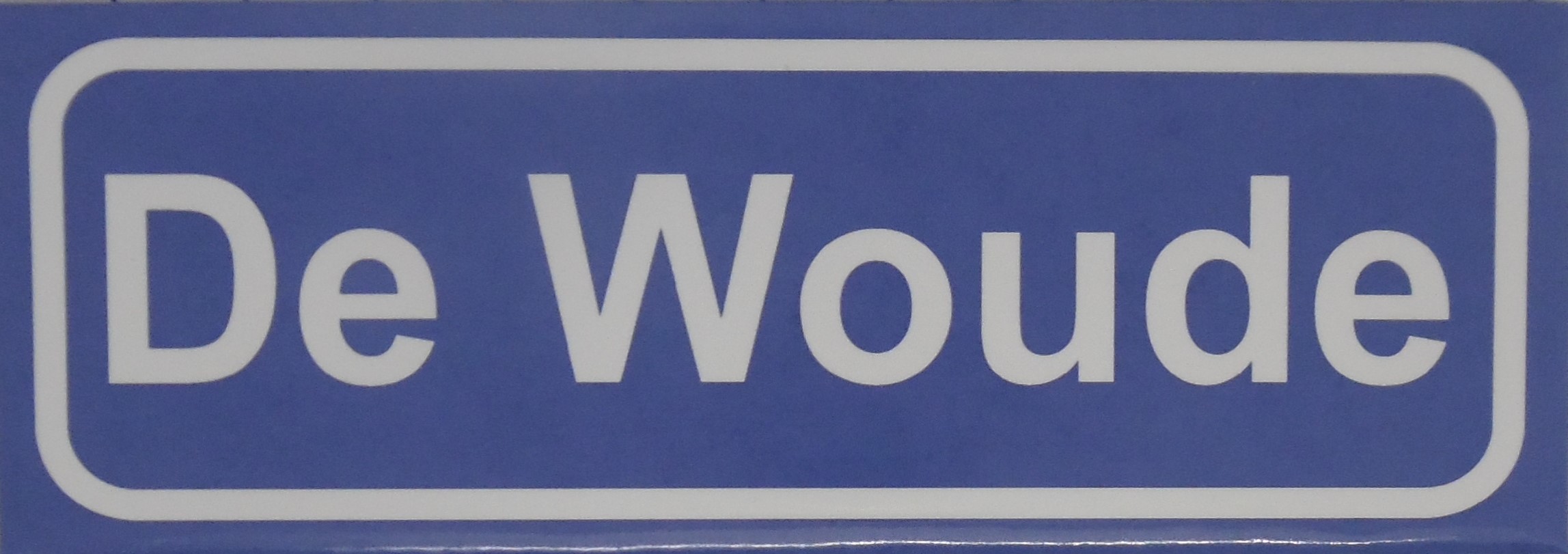 Koelkastmagneet plaatsnaambord De Woude
