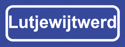 Koelkastmagneet plaatsnaambord Lutjewijtwerd