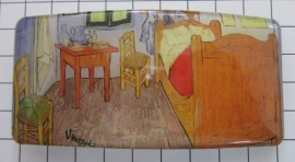 Haarspeld rechthoek HAR405 kamer Vincent van Gogh, made in France haarclip, beste kwaliteit, klemt uitstekend.