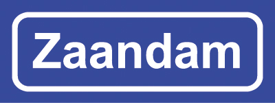Koelkastmagneet plaatsnaambord Zaandam
