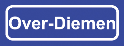Koelkastmagneet plaatsnaambord Over-Diemen