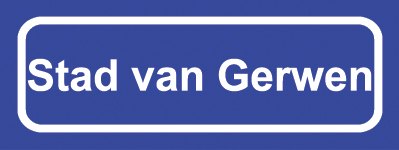 Koelkastmagneet plaatsnaambord Stad van Gerwen