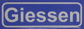 Koelkastmagneet plaatsnaambord Giessen