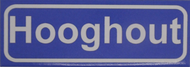 Koelkastmagneet plaatsnaambord Hooghout