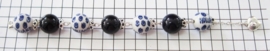armband DB holland en gedraaide strass rondelles