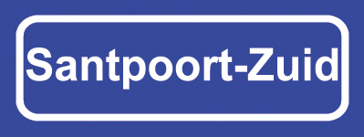 Koelkastmagneet plaatsnaambord Santpoort-Zuid