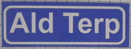 Koelkastmagneet plaatsnaambord Ald Terp