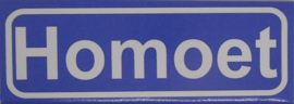 Koelkastmagneet plaatsnaambord Homoet