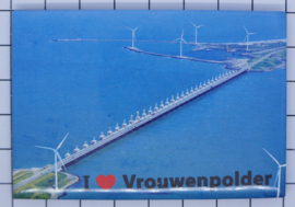 koelkastmagneet I love Vrouwenpolder N_ZE8.302