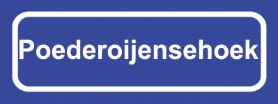 Koelkastmagneet plaatsnaambord Poederoijensehoek