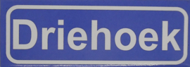 Koelkastmagneet plaatsnaambord Driehoek