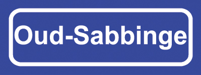 Koelkastmagneet plaatsnaambord Oud-Sabbinge