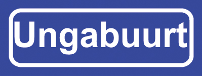Koelkastmagneet plaatsnaambord Ungabuurt