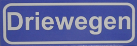 Koelkastmagneet plaatsnaambord Driewegen