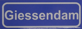 Koelkastmagneet plaatsnaambord Giessendam