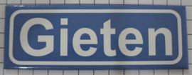 Koelkastmagneet plaatsnaambord Gieten