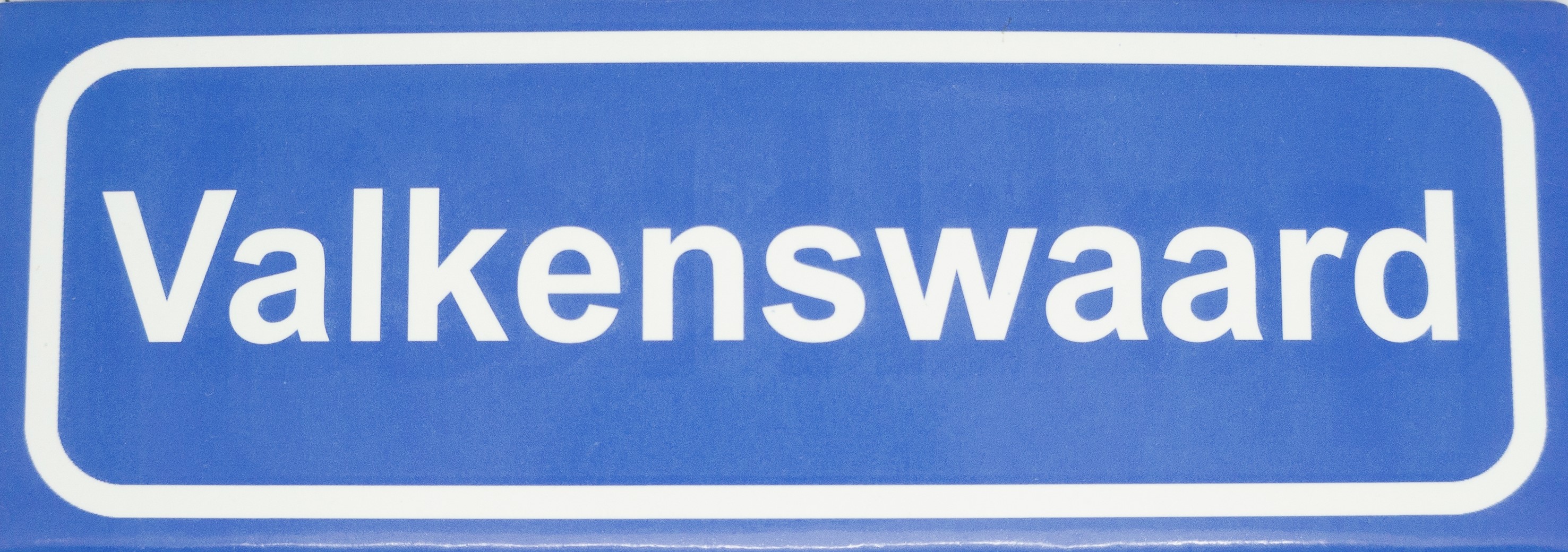 Koelkastmagneet plaatsnaambord Valkenswaard