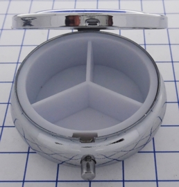 PIL304 pillendoosje met spiegel melkmeisje delftsblauw