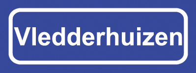Koelkastmagneet plaatsnaambord Vledderhuizen