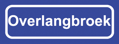 Koelkastmagneet plaatsnaambord Overlangbroek