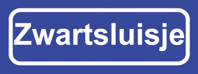 Koelkastmagneet plaatsnaambord Zwartsluisje