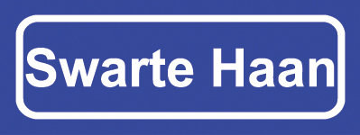 Koelkastmagneet plaatsnaambord Swarte Haan