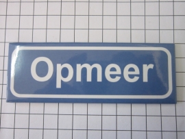 215 Magneet plaatsnaambord Opmeer