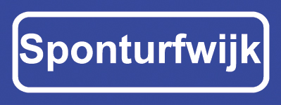 Koelkastmagneet plaatsnaambord Sponturfwijk