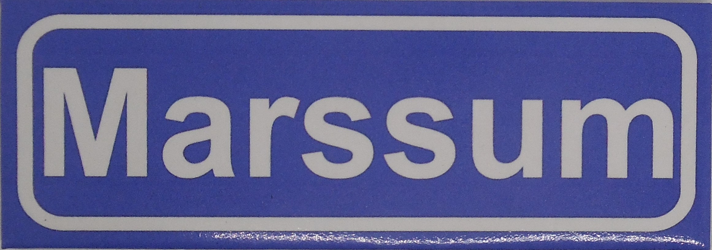 Koelkastmagneet plaatsnaambord Marssum