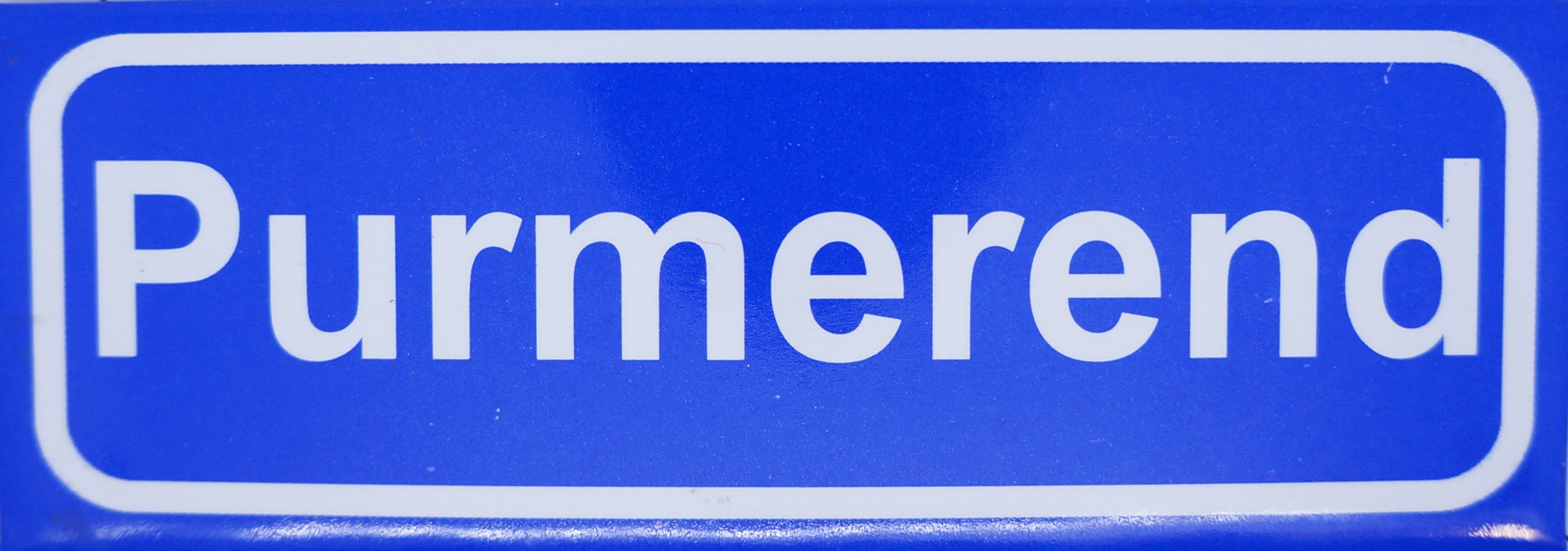 Koelkastmagneet plaatsnaambord Purmerend