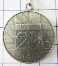 MHA208  kettinkje met verzilverde rijksdaalder 1996