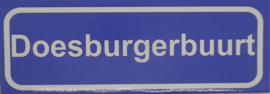 Koelkastmagneet plaatsnaambord Doesburgerbuurt