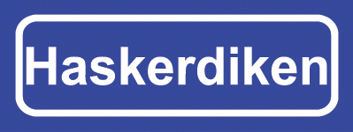 Koelkastmagneet plaatsnaambord Haskerdiken