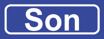 Koelkastmagneet plaatsnaambord Son