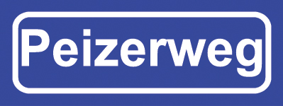 Koelkastmagneet plaatsnaambord Peizerweg