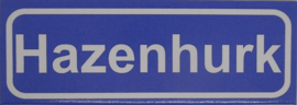 Koelkastmagneet plaatsnaambord Hazenhurk