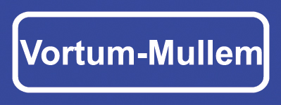 Koelkastmagneet plaatsnaambord Vortum-Mullem