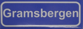 Koelkastmagneet plaatsnaambord Gramsbergen