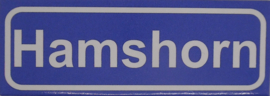 Koelkastmagneet plaatsnaambord Hamshorn