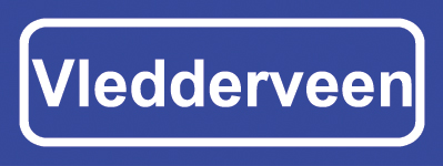 Koelkastmagneet plaatsnaambord Vledderveen
