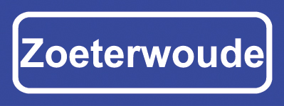 Koelkastmagneet plaatsnaambord Zoeterwoude