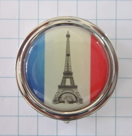 pillendoosje eiffeltoren in Franse vlag pil 103