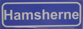 Koelkastmagneet plaatsnaambord Hamsherne
