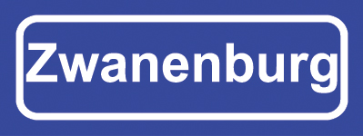 Koelkastmagneet plaatsnaambord Zwanenburg